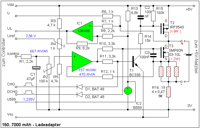 300 mAh ... 7000 mAh  Ladeadapter