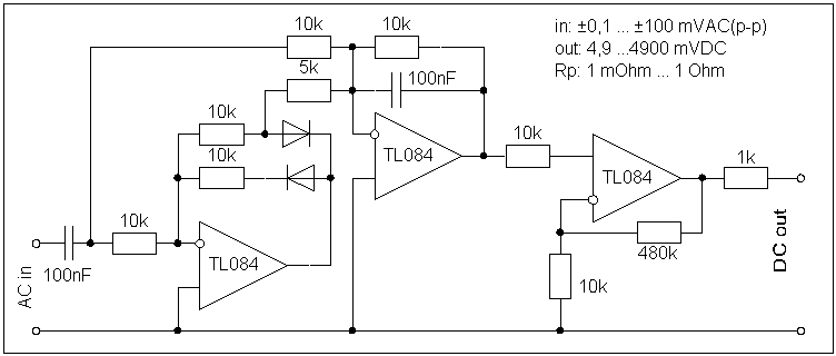 Przisions-Messgleichrichter mit 49-facher
              Verstrkung
