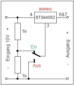 Sicherung mit intelligentem Transistor