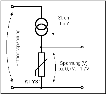 KTY mit Konstantstrom